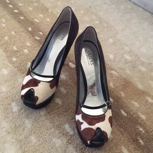 Guess by Marciano calf hair pumps
